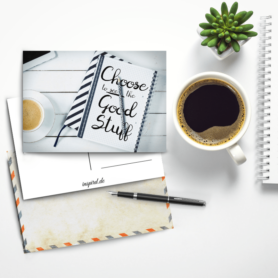 Choose To See The Good Stuff Postkarte by inspird.de