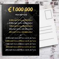 1.000.000 Euro Postkarte by inspird.de