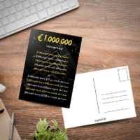1.000.000 Euro Postkarte by inspird.de
