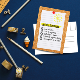 5 Daily Reminders Postkarte by inspird.de