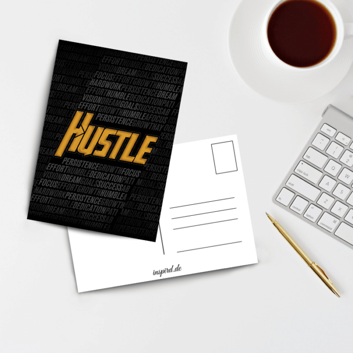 Hustle Postkarte by inspird.de