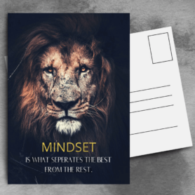 Mindset Is What Seperates The Best Postkarte by inspird.de
