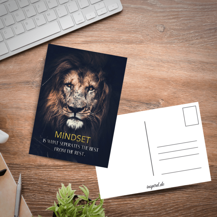 Mindset Is What Seperates The Best Postkarte by inspird.de