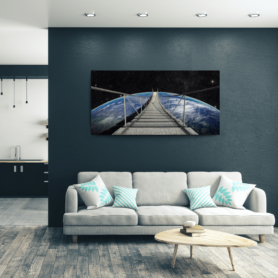 Space Walk Panorama Leinwand by inspird.de