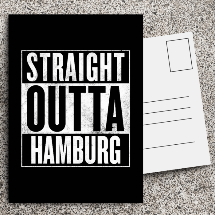Straight Outta Hamburg Postkarte by inspird.de