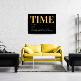 TIME Leinwand Leinwand by inspird.de