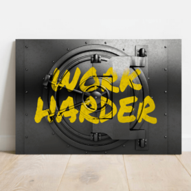 Work Harder Leinwand Leinwand by inspird.de