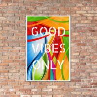 Good Vibes Only Gerahmtes Poster by inspird.de