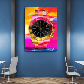 Luxus Uhr Leinwand by inspird.de