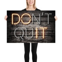 Don't Quit Poster – Bild 2
